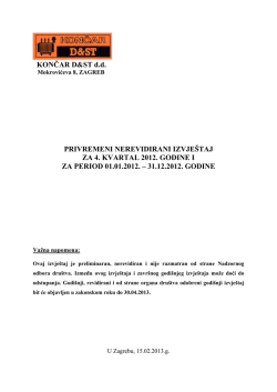 IV kvartal 2012.
