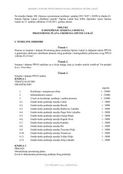 Izmjene i dopune prostornog plana uređenja općine