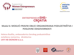 Pravni oblici organiziranja poduzetni&scaron;tva