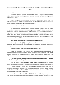 novi uplatni računi doprinosa