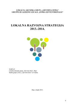Strategija razvoja područja lokalne akcijske grupe LAG Sjeverna