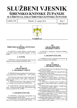 07/14 - &Scaron;ibensko-kninska županija