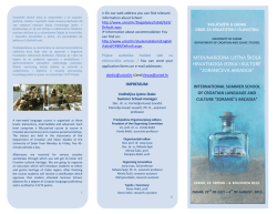 međunarodna ljetna &scaron;kola hrvatskoga jezika i kulture