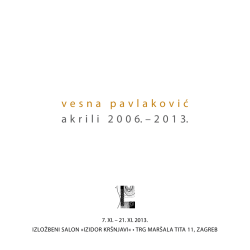 katalog vesna pavlakovic.pdf - &Scaron;kola primijenjene umjetnosti i
