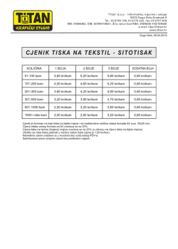 "Titan" d.o.o. - Informatika, trgovina i usluge 10370 Dugo Selo