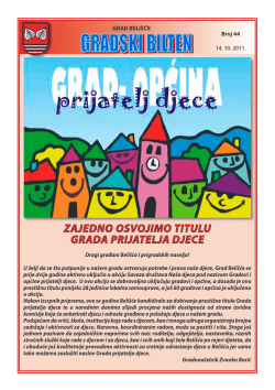 ZAJEDNO OSVOJIMO TITULU GRADA PRIJATELJA