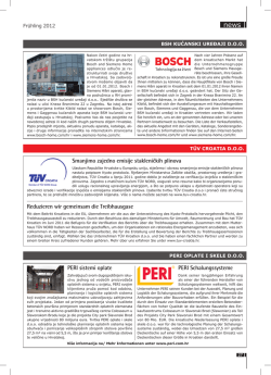 PERI sistemi oplate PERI Schalungssysteme Smanjimo zajedno