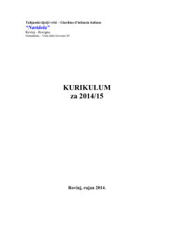 Kurikulum za p.g. 2014/2015
