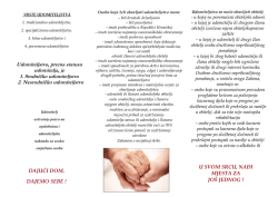 Letak - Naslovnica &bull; Centar za socijalnu skrb Hrvatska Kostajnica