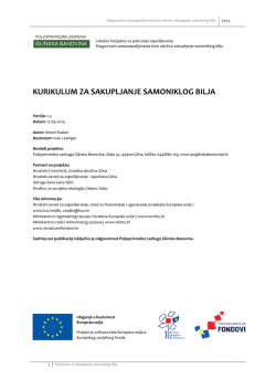 Mogućnosti samozapo&scaron;ljavanja kroz održivo sakupljanje