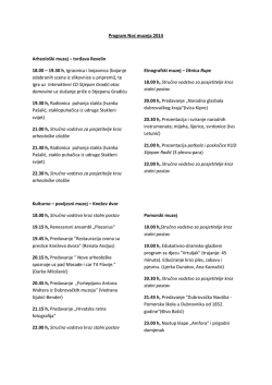 Program Noć muzeja 2014