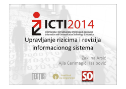 Upravljanje rizicima i revizija informacionog sistema