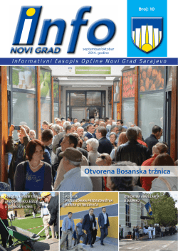 Otvorena Bosanska tržnica - opcina novi grad sarajevo