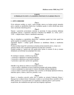 Službene novine FBiH, br. 27/97 - Agencija za privatizaciju FBiH