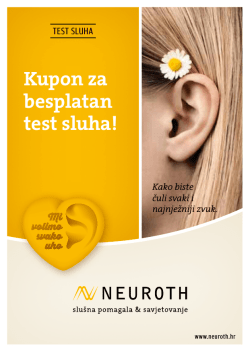 Kupon za besplatan test sluha!