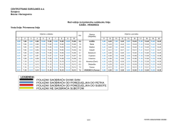 LEGENDA: POLAZAK SAOBRAĆA SVAKI DAN