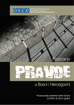 Postizanje pravde u Bosni i Hercegovini: procesuiranje