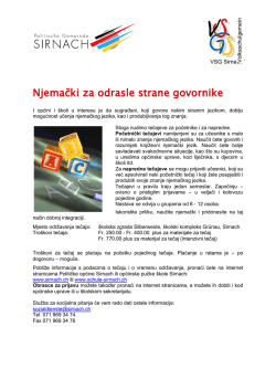 Njemački za odrasle strane govornike