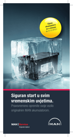 Siguran start u svim vremenskim uvjetima.
