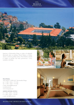 (RE)DISCOVER LIBURNIA RIVIERA HOTELS Smje&scaron;ten u