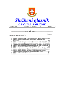 Službeni glasnik - Općina Poličnik