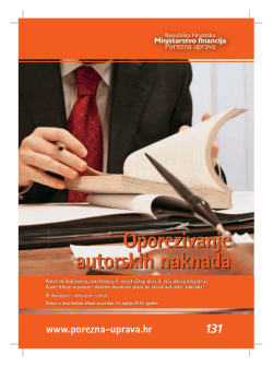 Oporezivanje autorskih naknada