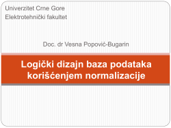 Broj Kupca - Elektrotehnički fakultet Podgorica