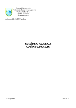 Službeni glasnik broj 5 &ndash; 2011.