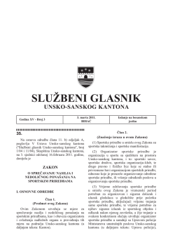 Sluzbeni glasnici 3 - Vlada Unsko