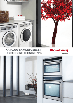 KATALOG SAMOSTOJEĆE I UGRADBENE TEHNIKE 2012