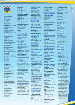 INFO STRANICA GRAD BAKAR Bakar, Primorje 39 tel: 455 710 fax