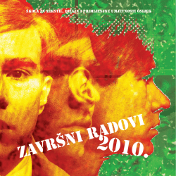 2010. - &Scaron;kola primijenjene umjetnosti i dizajna Osijek