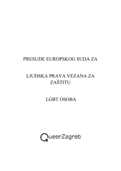 presude europskog suda za ljudska prava vezana