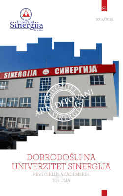 Preuzmi katalog - Univerzitet Sinergija