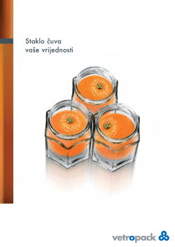 Staklo čuva va&scaron;e vrijednosti