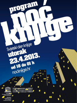 Program - Noć knjige
