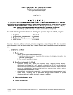 KINEZIOLO&Scaron;KI FAKULTET SVEUČILI&Scaron;TA U ZAGREBU