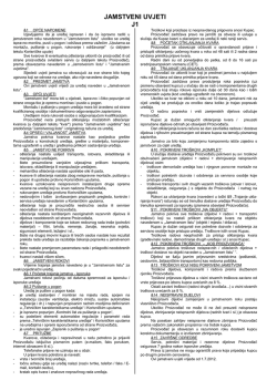 Jamstveni uvjeti J1