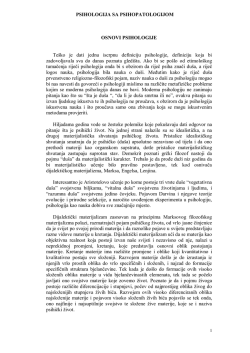 Osnovi psihologije - novapsihologija.com