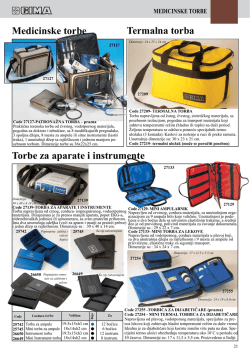 Medicinske torbe Termalna torba Torbe za aparate i instrumente