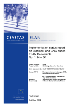 CIVITAS-ELAN Working Document Template