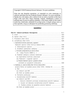 i SADRŽAJ Copyright &copy; 2010 Fondacija Konrad Adenauer . Sva