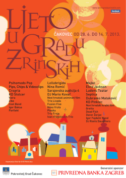 2013 (pdf 1,83 MB) - Ljeto u gradu Zrinskih