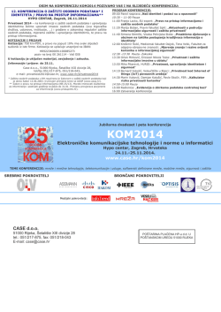 Pozivni letak - CASE konferencijski web