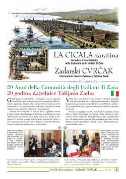 LA CICALA zaratina Zadarski CVRČAK