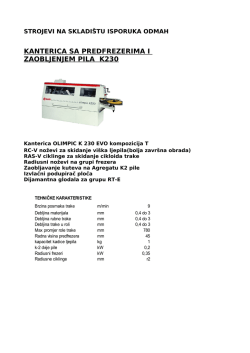 KANTERICA SA PREDFREZERIMA I ZAOBLJENJEM PILA K230