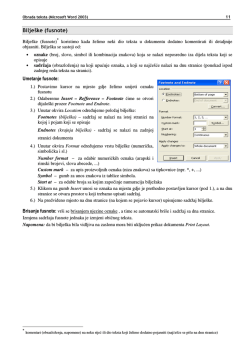 Microsoft Word 2003 (skripta &ndash; 2. dio)