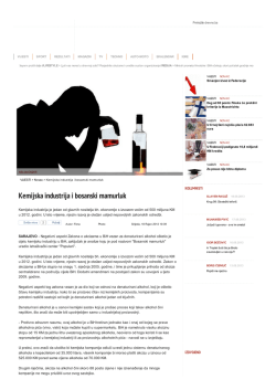 Kemijska industrija i bosanski mamurluk