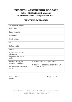 FESTIVAL ADVENTSKIH RADOSTI