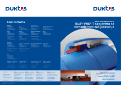 BLS&reg;/VRS&reg;-T spojevima sa mehanizmom zaključavanja